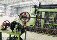 Green Hexagonal Wire Netting Machine Automatic Stop / Counter For Steel Rod 4300 Mm Width
