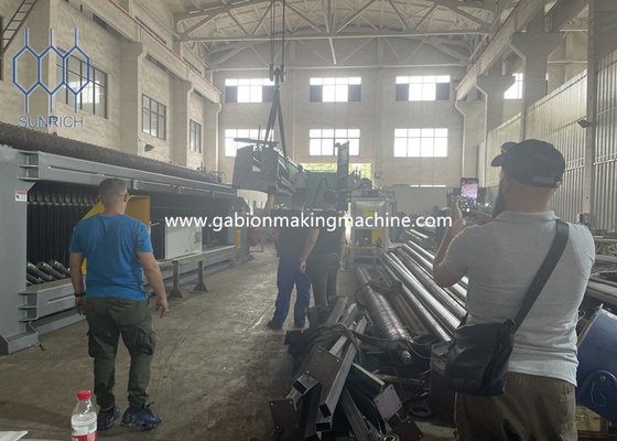 خرید خط تولید گابيون بسیار دوامدار با اندازه شبکه 60 * 80mm-120 * 150mm و قدرت 7.5KW تولید آنلاین