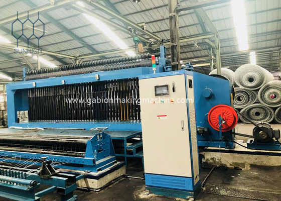 خرید 30KW ماشین جعبه گابیون سنگین برای بافندگی سیم آهن فولاد 4.0mm تولید آنلاین