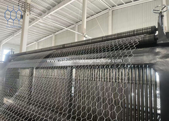 خرید گالوانیزه / PVC پوشش داده گابيون ماشین برای سیم قطر 1.6mm-4.0mm تولید آنلاین